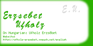 erzsebet ufholz business card